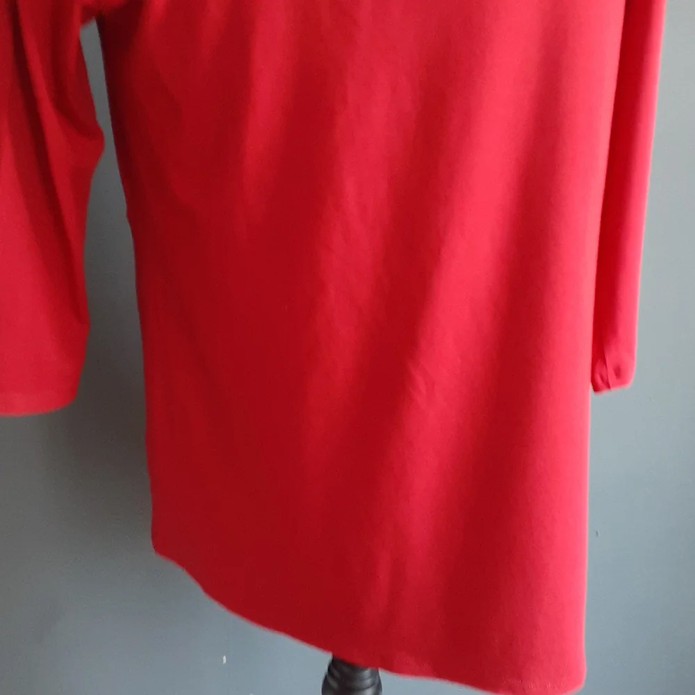Eileen fisher orange pullover crewneck top Sz S - Picture 6 of 11